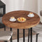vidaXL Table Top Other Dark brown Ø 90 x 4 cm Solid oak wood