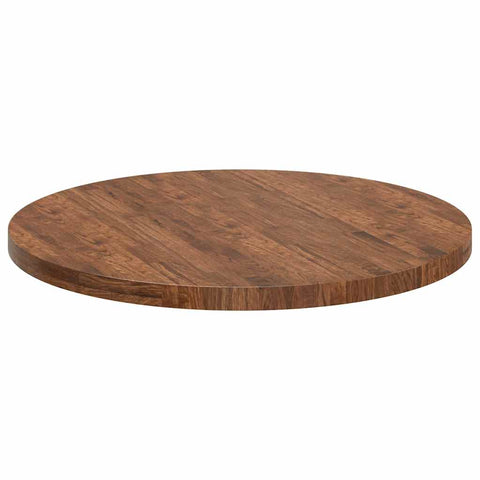 vidaXL Table Top Other Dark brown Ø 90 x 4 cm Solid oak wood