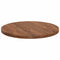 vidaXL Table Top Other Dark brown Ø 90 x 4 cm Solid oak wood