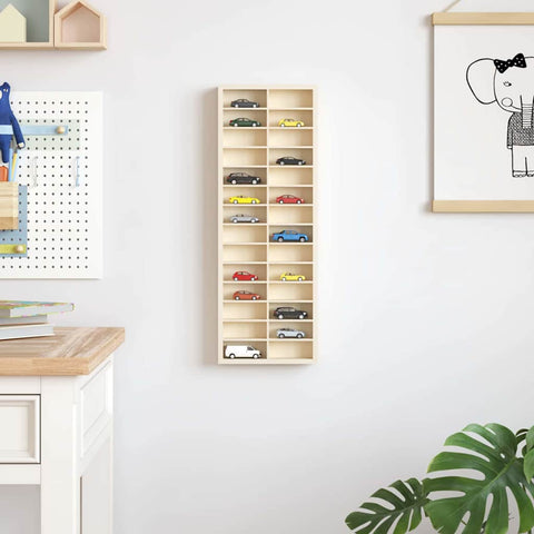 vidaXL Display Case Brown 21 x 4.5 x 59 cm Engineered wood