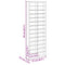 vidaXL Display Case Brown 21 x 4.5 x 59 cm Engineered wood