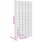 vidaXL Display Case Brown 50 x 4.5 x 96 cm Engineered wood