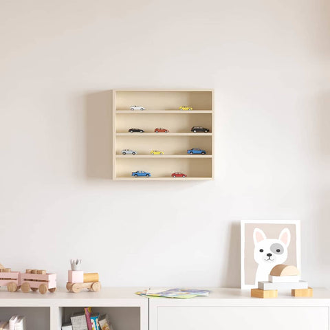 vidaXL Wooden Collector's Display Case Brown 40 x 8.5 x 37 cm Plywood