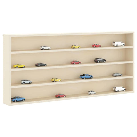 vidaXL Wooden Collector's Display Case Brown 80 x 8.5 x 36 cm Plywood