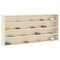 vidaXL Wooden Collector's Display Case Brown 80 x 8.5 x 36 cm Plywood