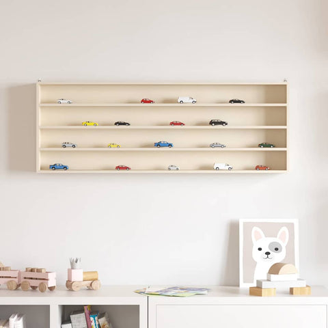 vidaXL Wooden Collector's Display Case Brown 100 x 8.5 x 36 cm Plywood
