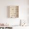vidaXL Wooden Collector's Display Case Brown 40 x 8.5 x 54 cm Plywood