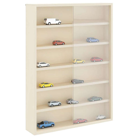 vidaXL Wooden Collector's Display Case Brown 40 x 8.5 x 54 cm Plywood