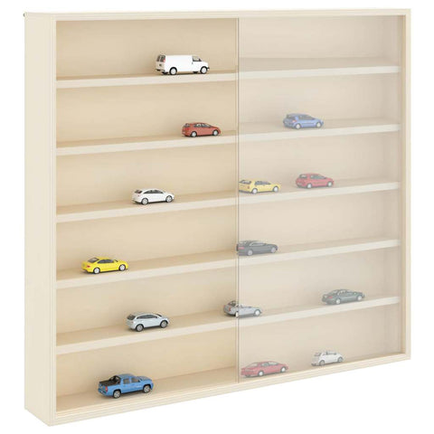 vidaXL Wooden Collector's Display Case Brown 60 x 8.5 x 54 cm Plywood