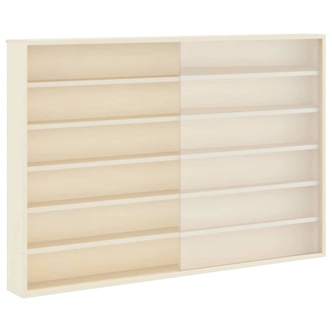 vidaXL Wooden Collector's Display Case Brown 80 x 8.5 x 54 cm Plywood
