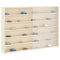 vidaXL Wooden Collector's Display Case Brown 80 x 8.5 x 54 cm Plywood