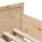 vidaXL Extendable Bed Frame for Kids Other Brown 80 x 130 / 165 / 200 cm