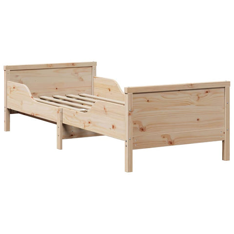vidaXL Extendable Bed Frame for Kids Other Brown 80 x 130 / 165 / 200 cm