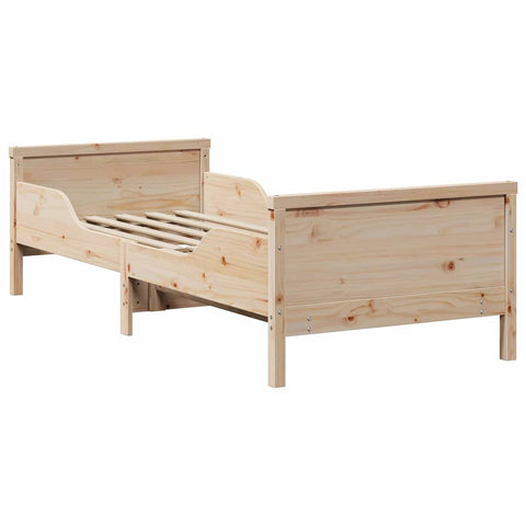 vidaXL Extendable Bed Frame for Kids Other Brown 80 x 130 / 165 / 200 cm