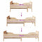 vidaXL Extendable Bed Frame for Kids Other Brown 80 x 130 / 165 / 200 cm