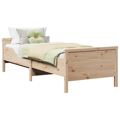 vidaXL Extendable Bed Frame for Kids Other Brown 80 x 130 / 165 / 200 cm