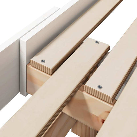 vidaXL Extendable Bed Frame for Kids Other White 80 x 130 / 165 / 200 cm