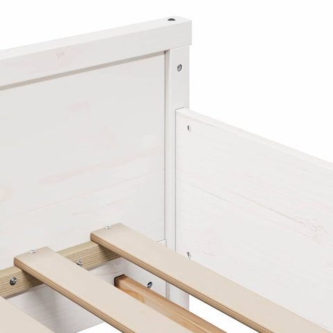 vidaXL Extendable Bed Frame for Kids Other White 80 x 130 / 165 / 200 cm