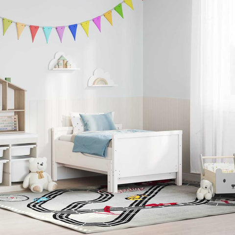 vidaXL Extendable Bed Frame for Kids Other White 80 x 130 / 165 / 200 cm