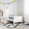 vidaXL Extendable Bed Frame for Kids Other White 80 x 130 / 165 / 200 cm