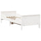 vidaXL Extendable Bed Frame for Kids Other White 80 x 130 / 165 / 200 cm