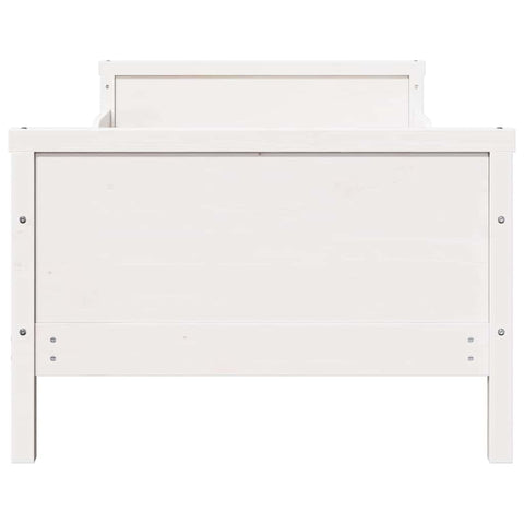 vidaXL Extendable Bed Frame for Kids Other White 80 x 130 / 165 / 200 cm
