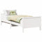 vidaXL Extendable Bed Frame for Kids Other White 80 x 130 / 165 / 200 cm