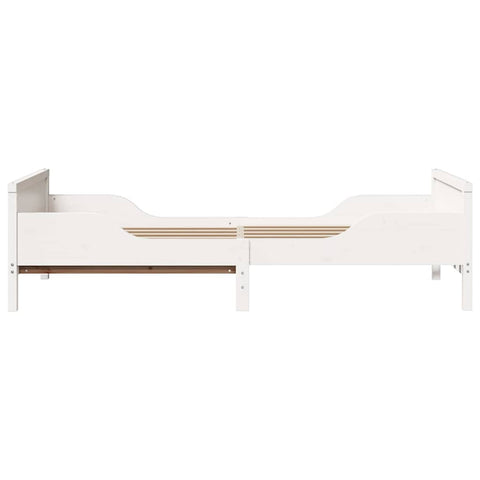vidaXL Extendable Bed Frame for Kids Other White 80 x 130 / 165 / 200 cm