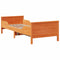 vidaXL Extendable Bed Frame for Kids Wax brown 80 x 130 / 165 / 200 cm