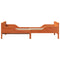 vidaXL Extendable Bed Frame for Kids Wax brown 80 x 130 / 165 / 200 cm