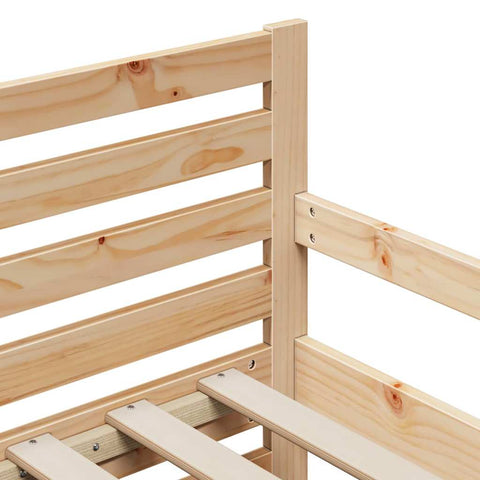 vidaXL Extendable Bed Frame for Kids Other Brown 80 x 130 / 165 / 200 cm