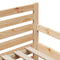 vidaXL Extendable Bed Frame for Kids Other Brown 80 x 130 / 165 / 200 cm
