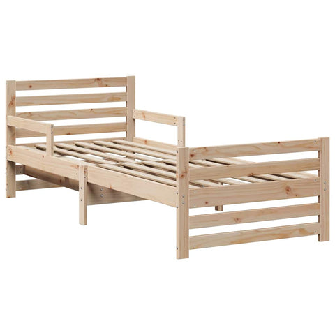 vidaXL Extendable Bed Frame for Kids Other Brown 80 x 130 / 165 / 200 cm