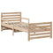 vidaXL Extendable Bed Frame for Kids Other Brown 80 x 130 / 165 / 200 cm