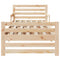 vidaXL Extendable Bed Frame for Kids Other Brown 80 x 130 / 165 / 200 cm