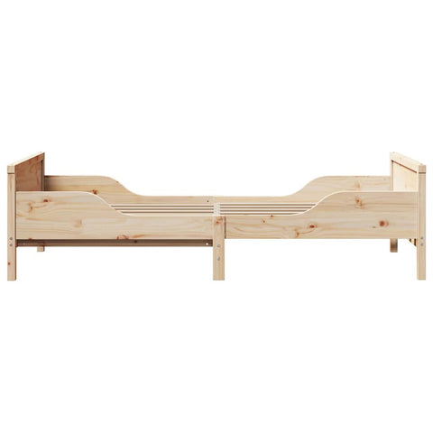 vidaXL Extendable Bed Frame for Kids Other Brown 80 x 130 / 165 / 200 cm