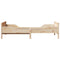 vidaXL Extendable Bed Frame for Kids Other Brown 80 x 130 / 165 / 200 cm