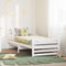 vidaXL Extendable Bed Frame for Kids Other White 80 x 130 / 165 / 200 cm