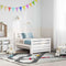 vidaXL Extendable Bed Frame for Kids Other White 80 x 130 / 165 / 200 cm