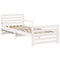 vidaXL Extendable Bed Frame for Kids Other White 80 x 130 / 165 / 200 cm