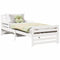 vidaXL Extendable Bed Frame for Kids Other White 80 x 130 / 165 / 200 cm