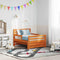 vidaXL Extendable Bed Frame for Kids Wax brown 80 x 130 / 165 / 200 cm