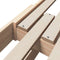 vidaXL Extendable Bed Frame for Kids Other Brown 80 x 130 / 165 / 200 cm