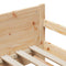 vidaXL Extendable Bed Frame for Kids Other Brown 80 x 130 / 165 / 200 cm