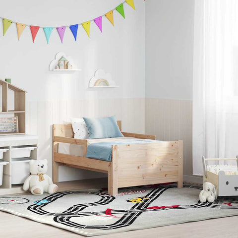 vidaXL Extendable Bed Frame for Kids Other Brown 80 x 130 / 165 / 200 cm