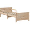 vidaXL Extendable Bed Frame for Kids Other Brown 80 x 130 / 165 / 200 cm