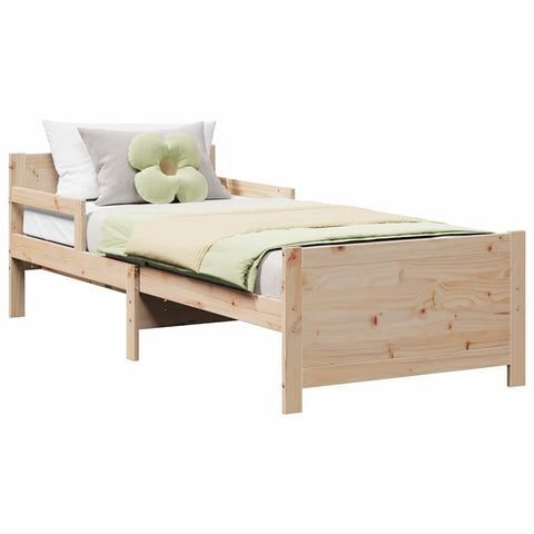 vidaXL Extendable Bed Frame for Kids Other Brown 80 x 130 / 165 / 200 cm