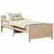 vidaXL Extendable Bed Frame for Kids Other Brown 80 x 130 / 165 / 200 cm