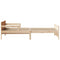 vidaXL Extendable Bed Frame for Kids Other Brown 80 x 130 / 165 / 200 cm