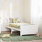 vidaXL Extendable Bed Frame for Kids Other White 80 x 130 / 165 / 200 cm